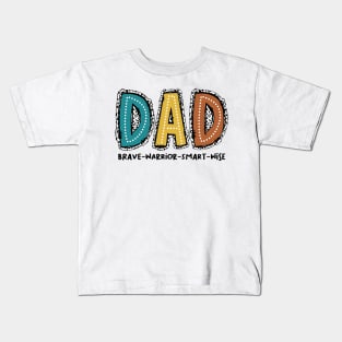 He is DAD, Dad Dalmatian Dots, Father's Day, Bible Verse, Christian Dad Kids T-Shirt